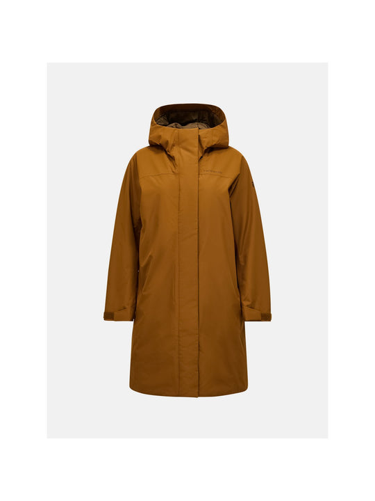 Kurtka PEAK PERFORMANCE W Treeline Insulated Parka brązowy
