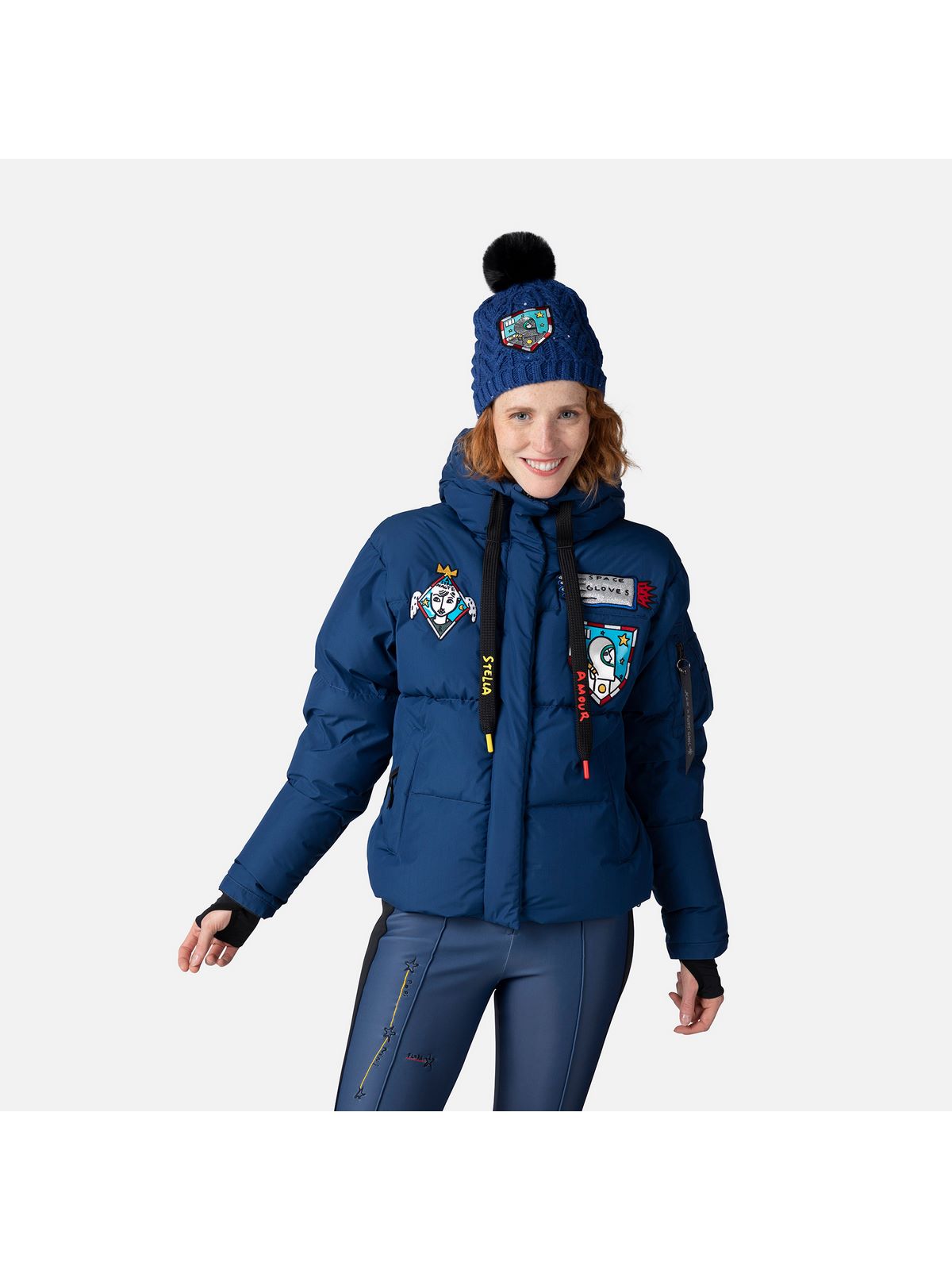 Kurtka Rossignol W Modul Down Bomber Jkt niebieski - Adventure Sports