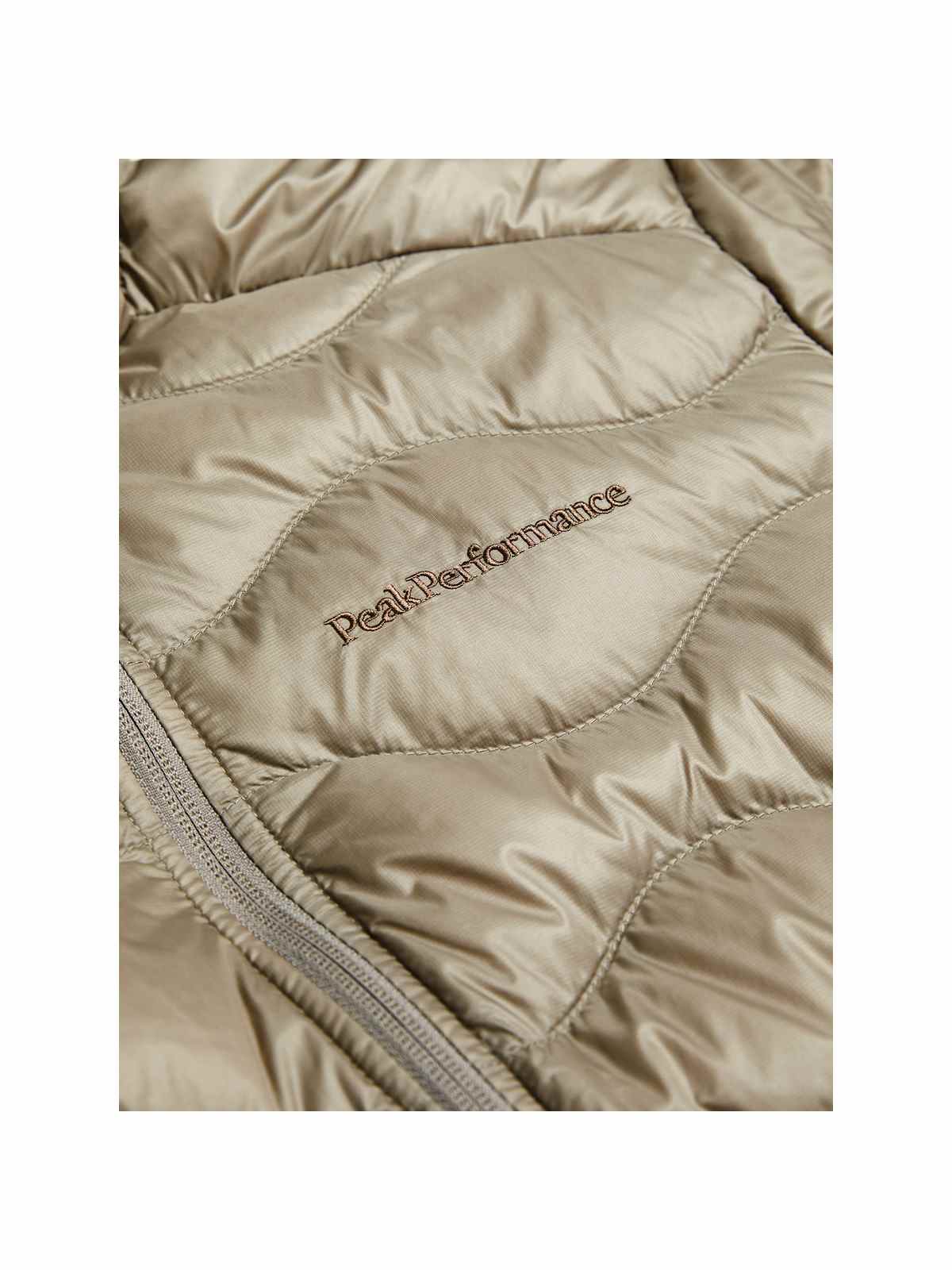 Kurtka puchowa męska Peak Performance M Helium Down Hood Jacket beżowy - narciarska - Adventure Sports