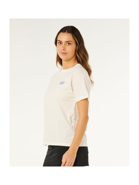 Koszulka damska RIP CURL Ocean Break Relaxed Tee beżowa

