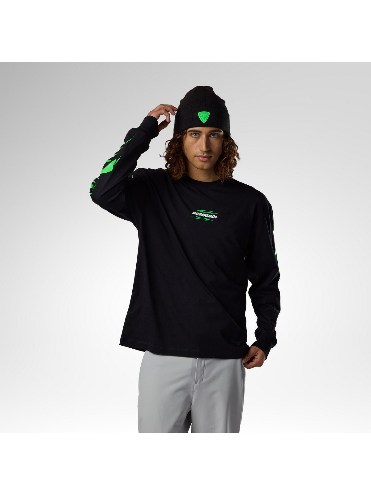 Koszulka ROSSIGNOL Super Project Long Sleeve Tee czarna