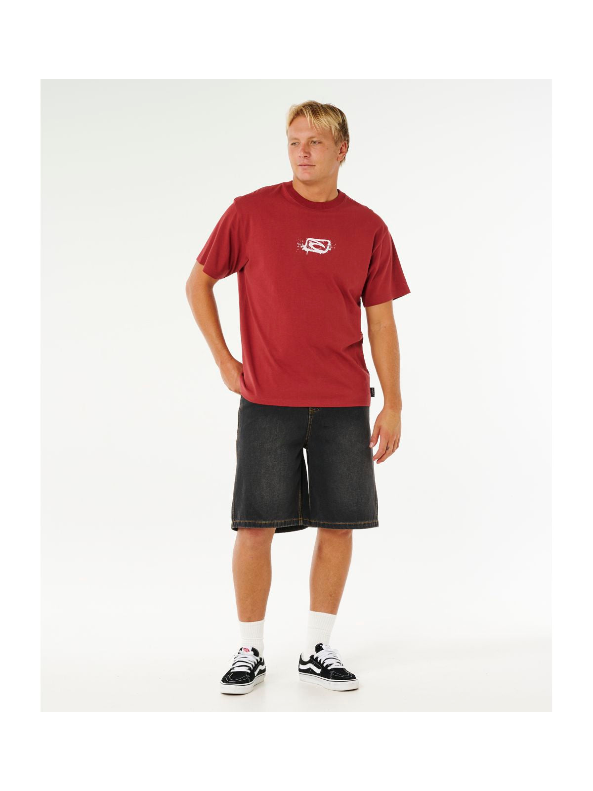 Koszulka męska RIP CURL Medina Inner Vision Spray Tee czerwona