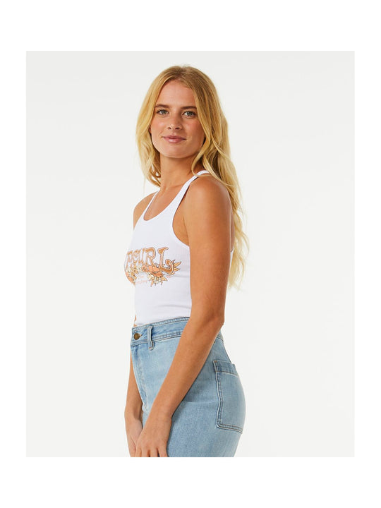 Koszulka RIP CURL Endless Summer Ribbed Tank biały - Adventure Sports
