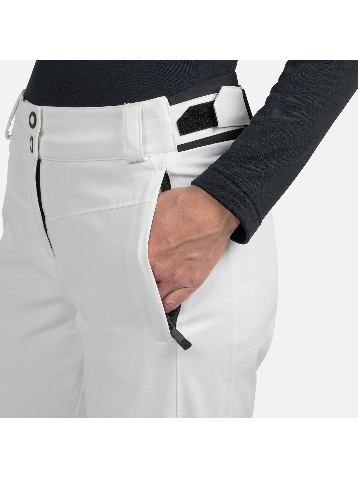 Spodnie narciarskie do carvingu Rossignol W Resort R Pant białe - Adventure Sports