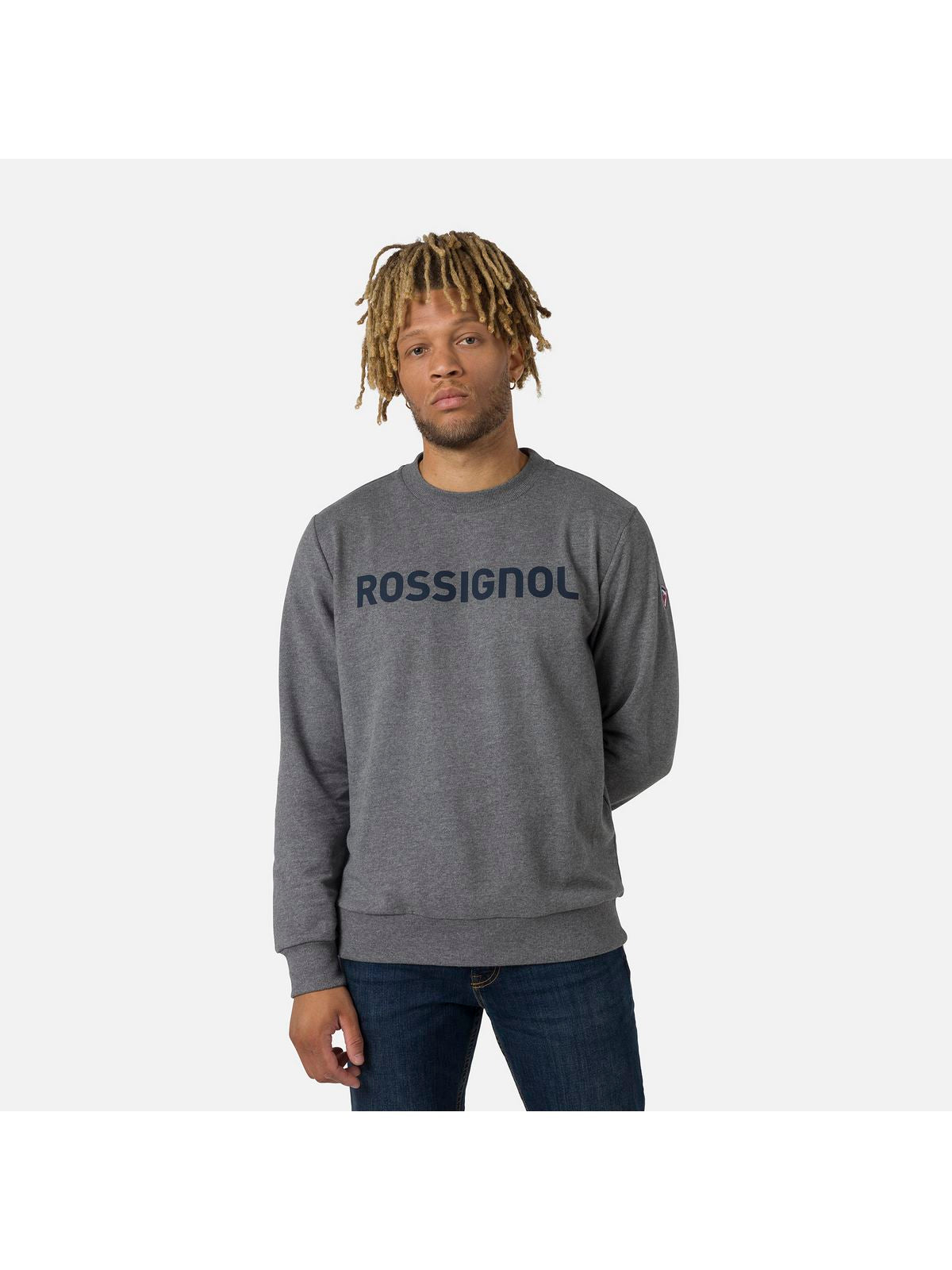 Bluza Rossignol LOGO SWEAT RN FL szary - Adventure Sports
