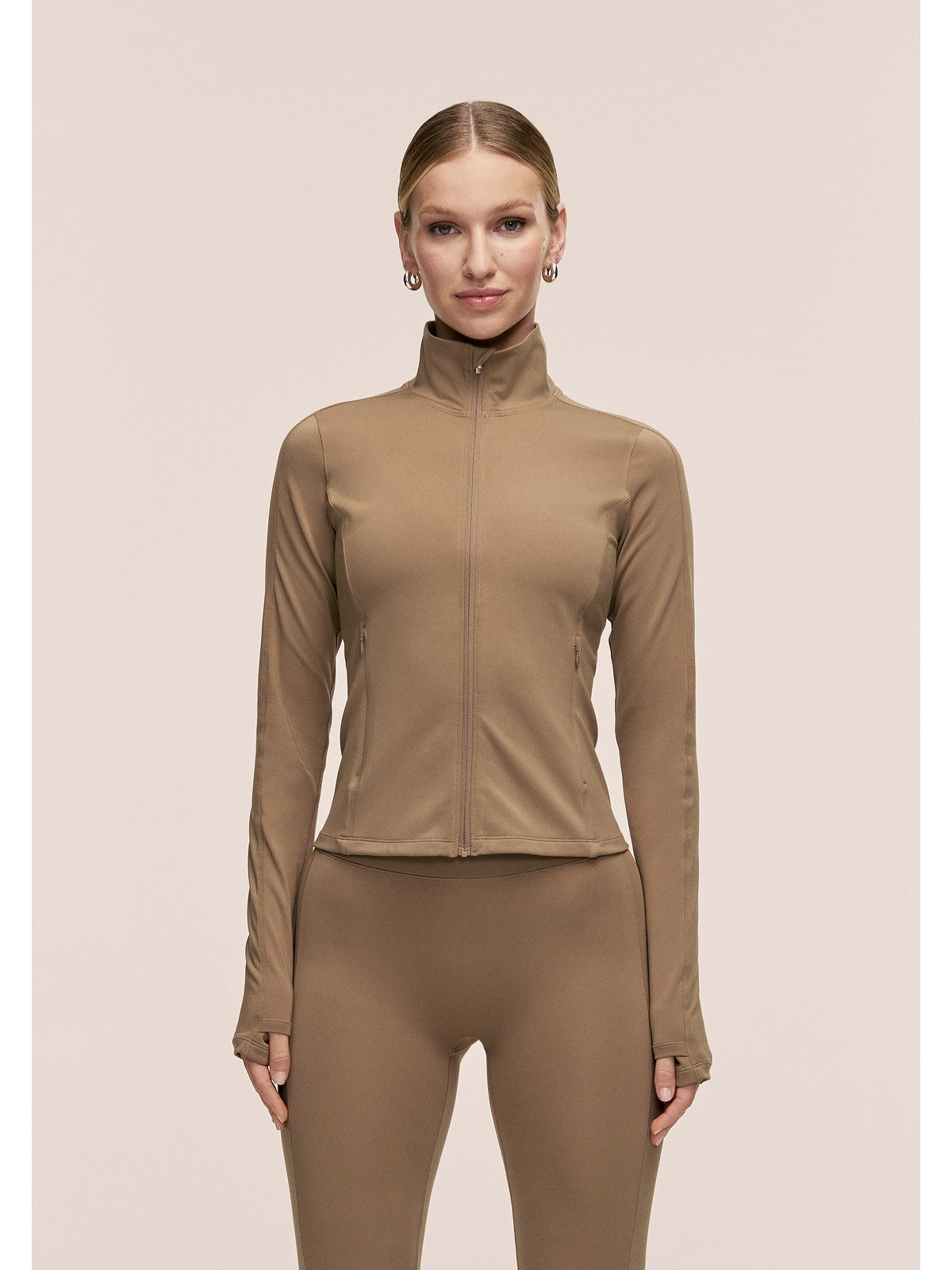 Kurtka damska CASALL Soft Touch Zip Jacket kolor zielony
