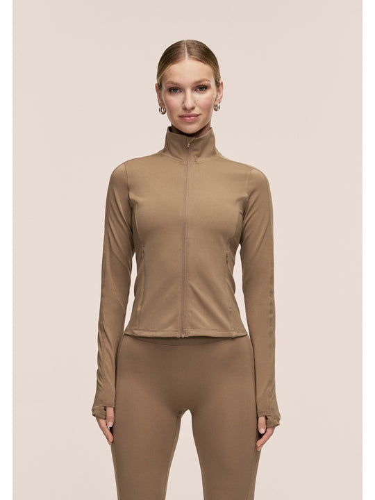 Kurtka damska CASALL Soft Touch Zip Jacket kolor zielony
