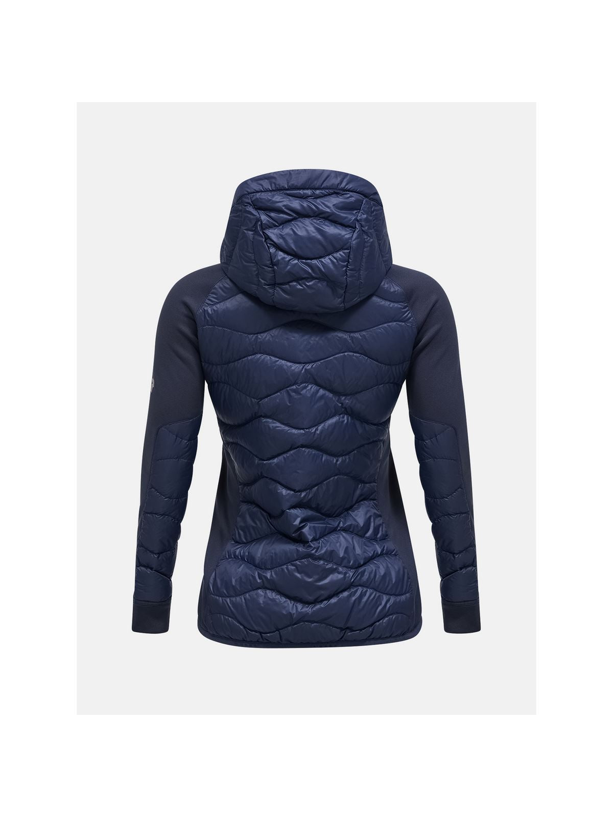 Kurtka puchowa Peak Performance W Helium Down Hybrid Hood granatowy - Adventure Sports