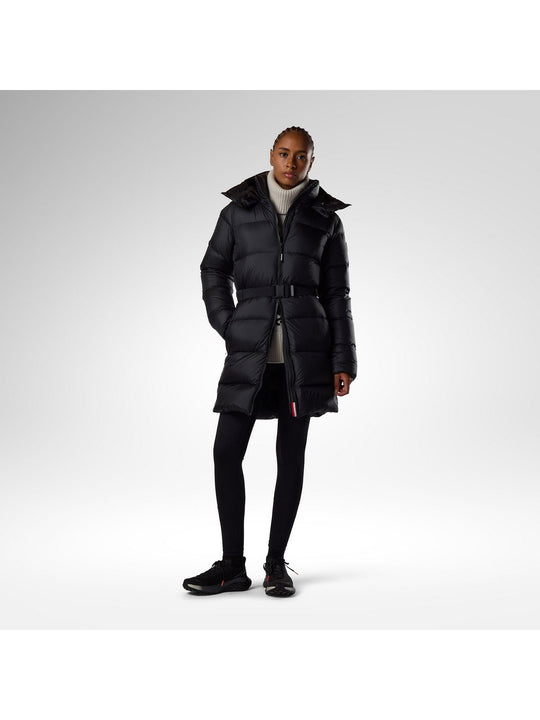 Parka damska ROSSIGNOL W Abel Belted Down Parka czarna
