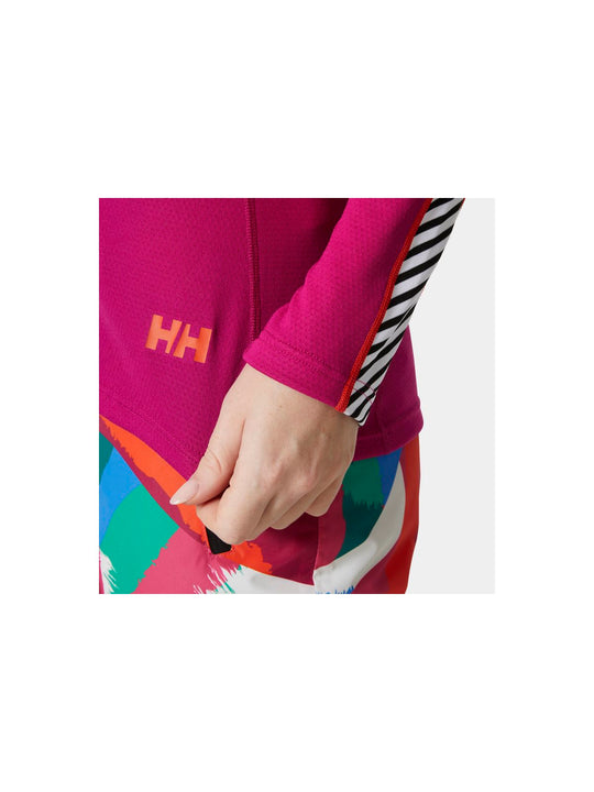 Koszulka Helly Hansen W Lifa Active Stripe Crew bordowy - Adventure Sports

