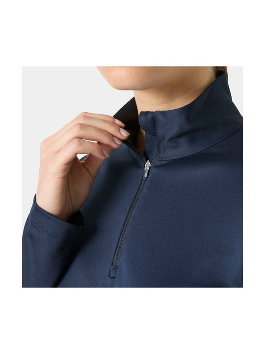 Bielizna termiczna damska HELLY HANSEN W HH TECH 1/2 ZIP granatowa

