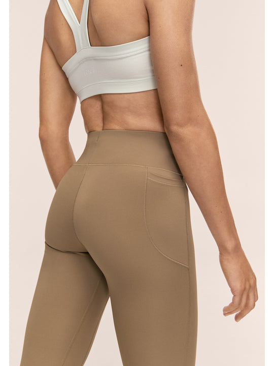 Legginsy treningowe damskie CASALL Essential Tights kolor zielony
