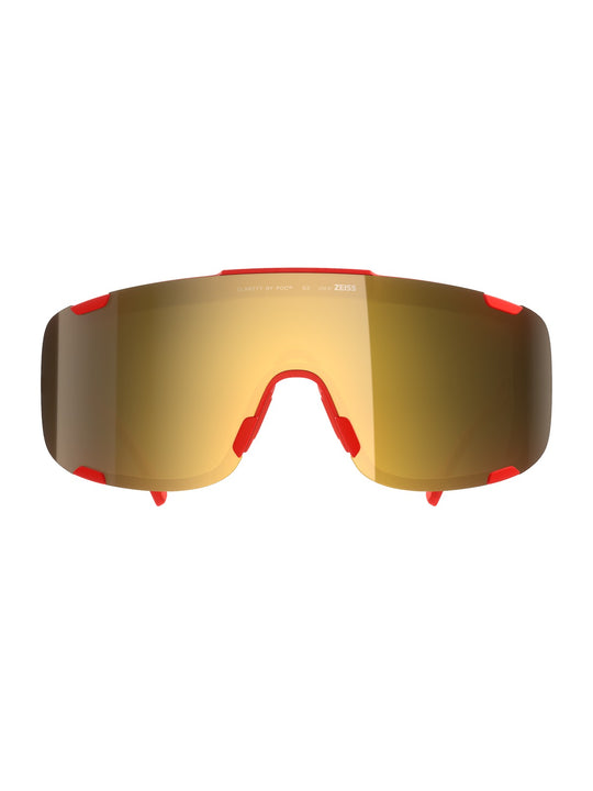 Okulary rowerowe POC Devour Mid czerwony Clarity Road/Partly Sunny Gold Cat. 2
