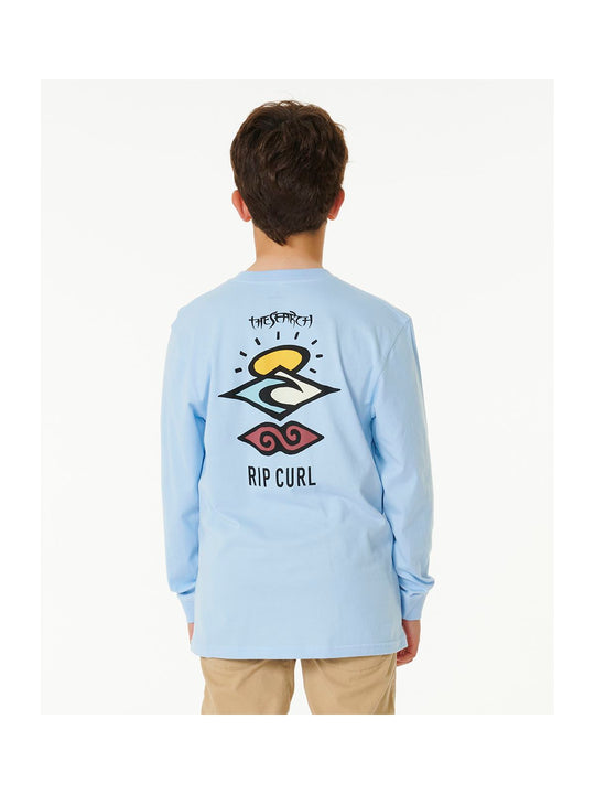 Koszulka Chłopięca RIP CURL Search Icon L/S Tee Boy niebieski - Adventure Sports
