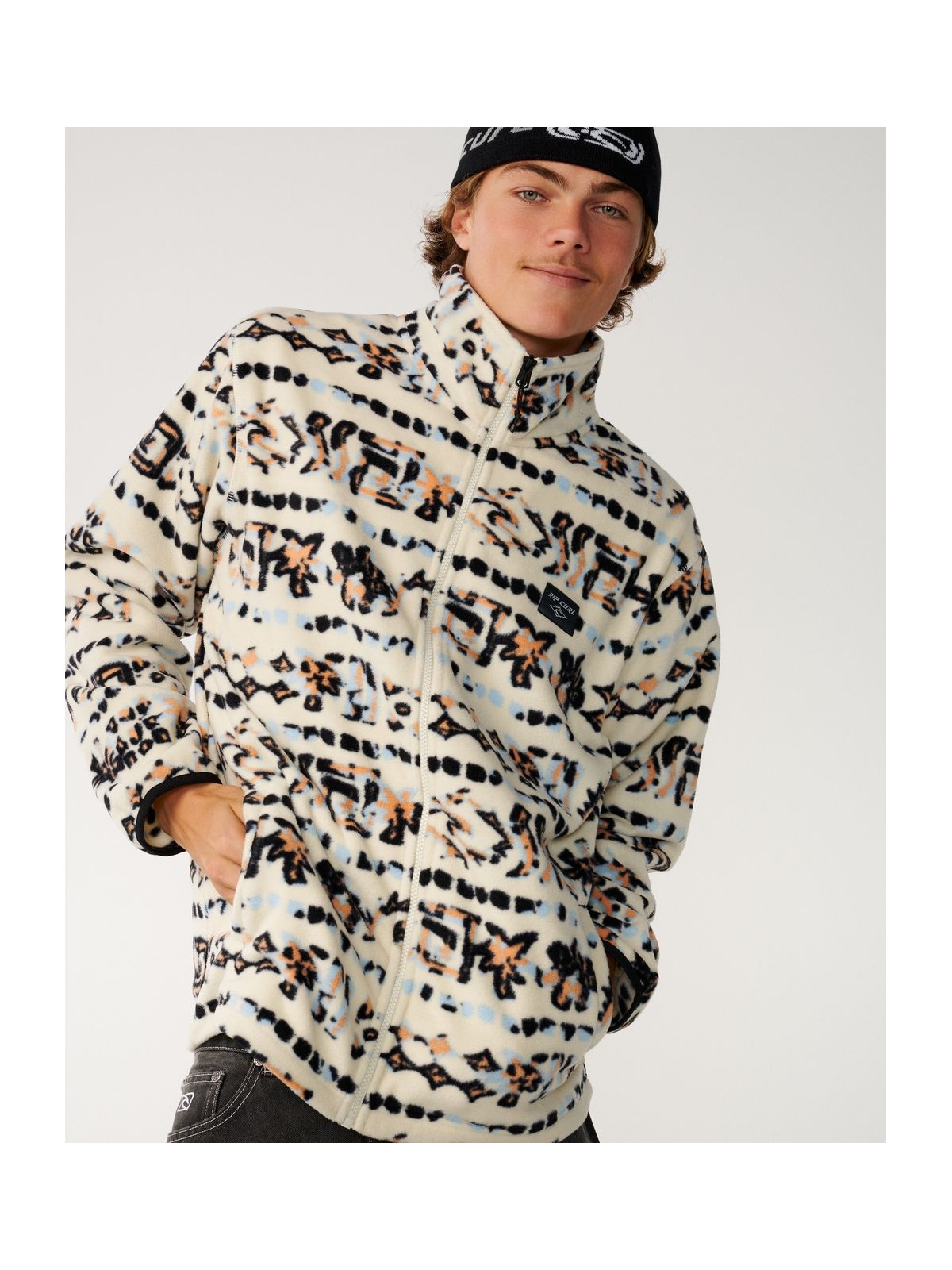 Polar męski RIP CURL Sessions Polar męski Fleece biały