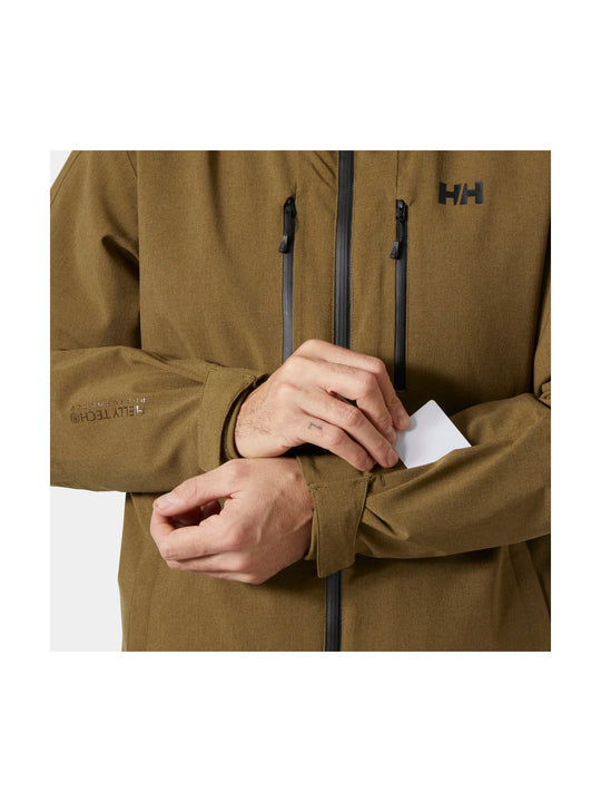 Kurtka narciarska męska HELLY HANSEN JUNIPER 3.0 JACKET brązowa
