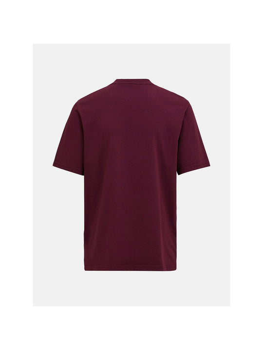 Koszulka damska PEAK PERFORMANCE Original Small Logo Tee bordowa
