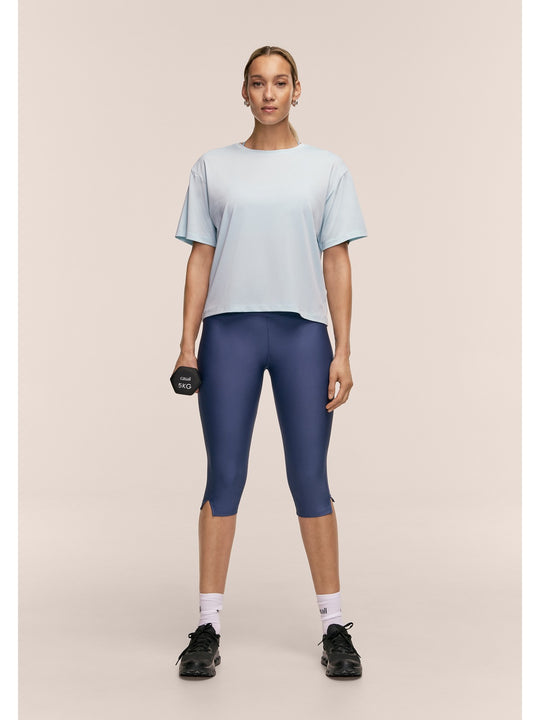 Koszulka damska CASALL Laser Mesh Tee kolor niebieski
