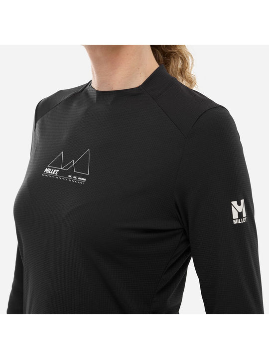 Koszulka MILLET KAMET TS LS W czarny - Adventure Sports
