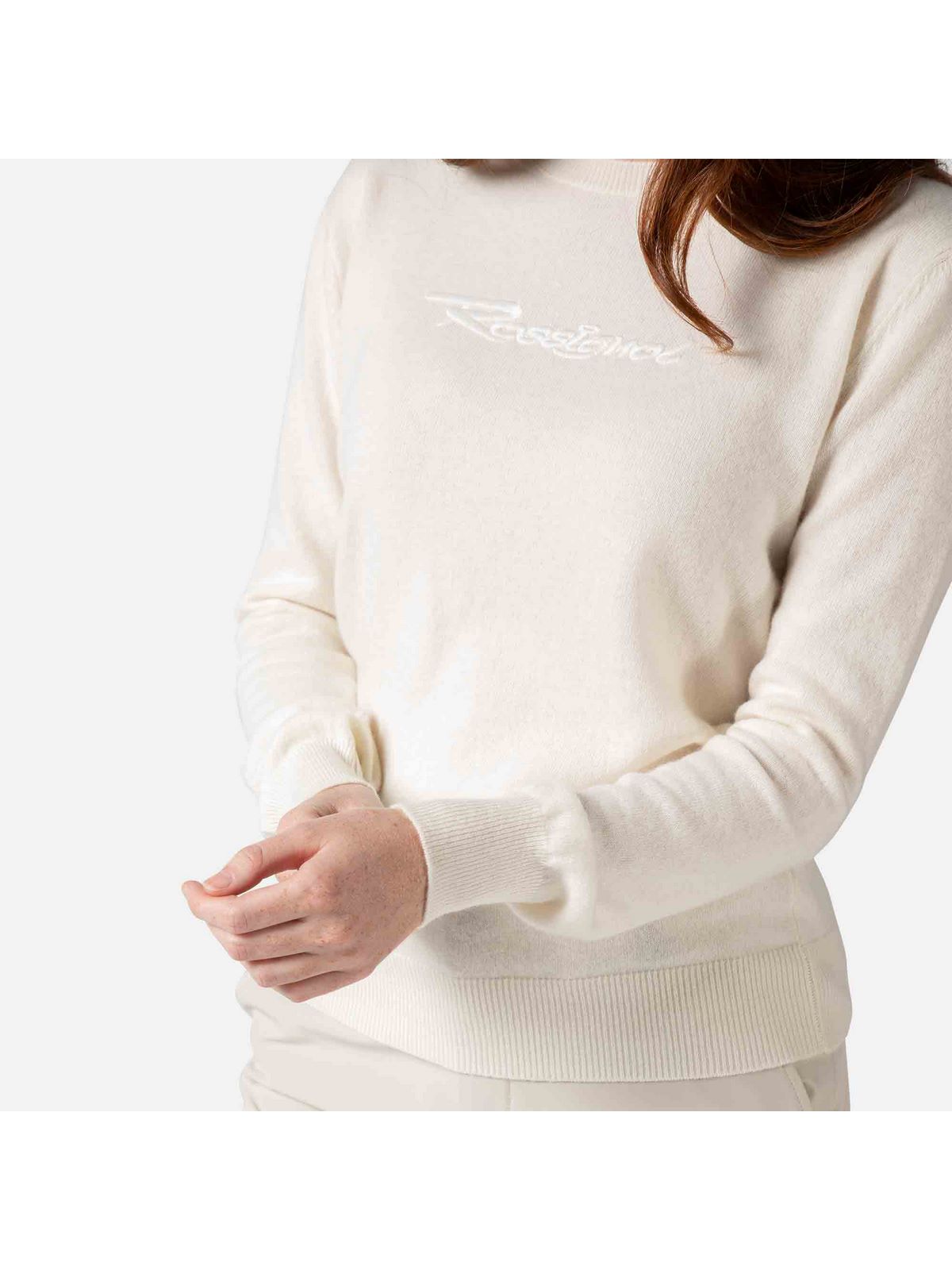 Sweter Rossignol W Signature Knit biały - Adventure Sports