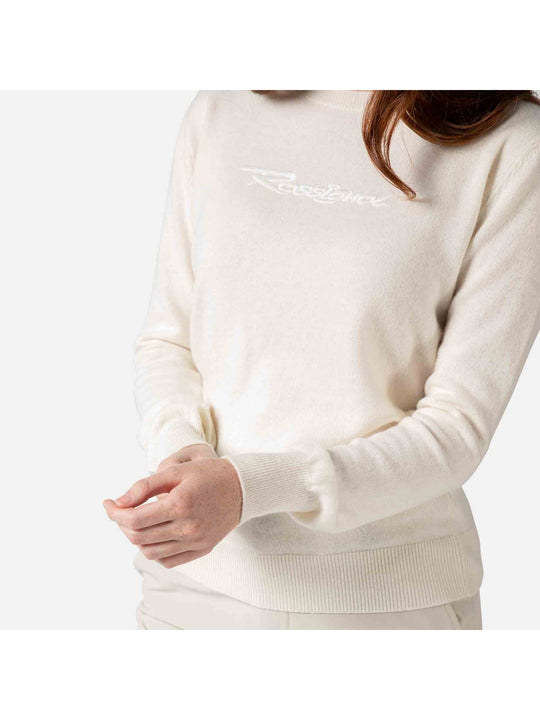 Sweter Rossignol W Signature Knit biały - Adventure Sports
