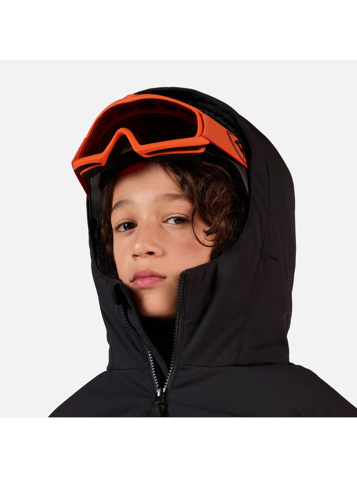 Kurtka narciarska dziecięca ROSSIGNOL Boy Siz Quilted Jkt czarna