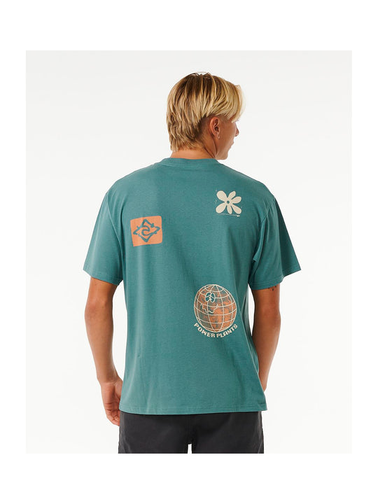 Koszulka RIP CURL Swc Power Plants Tee niebieski - Adventure Sports
