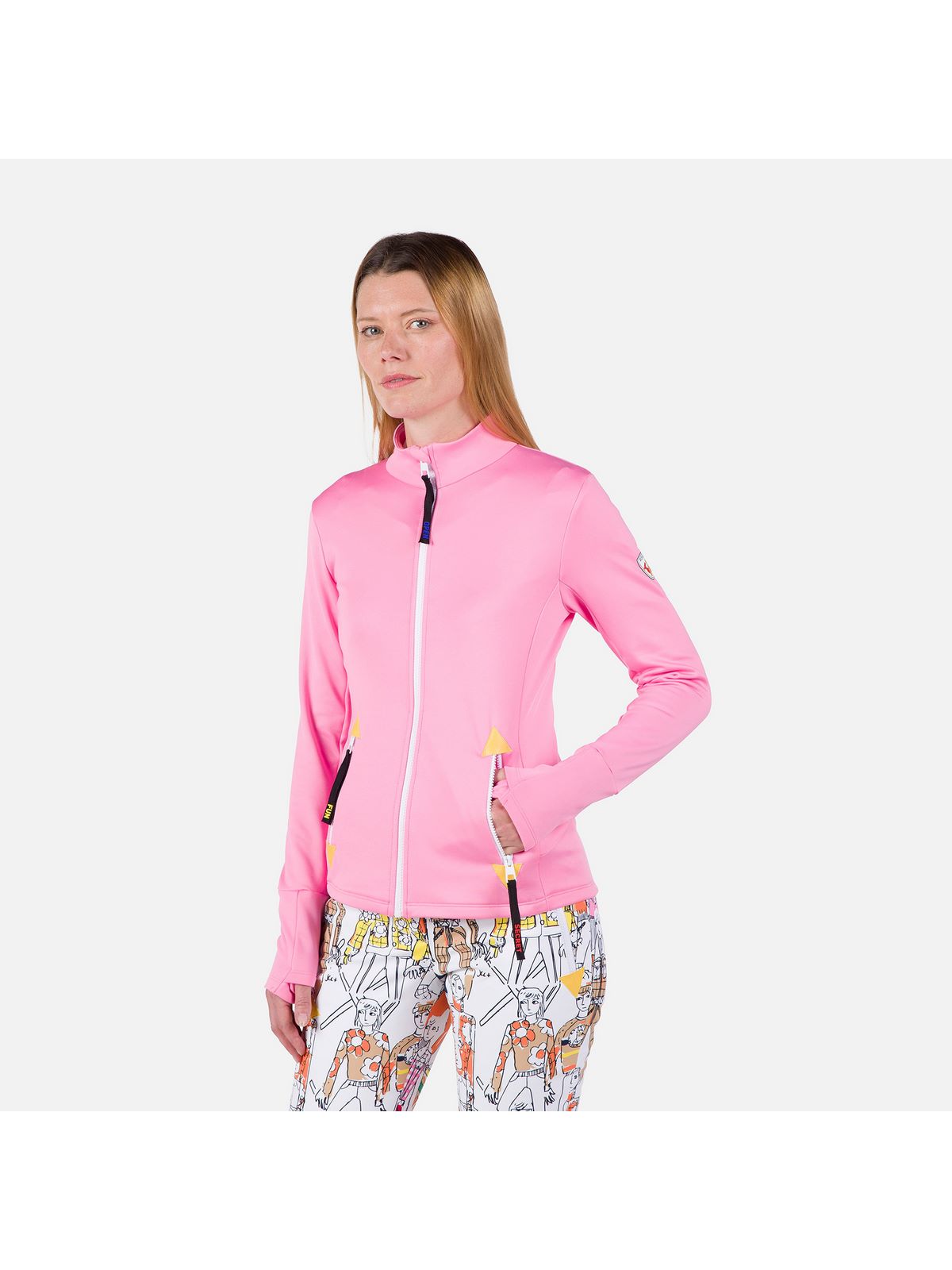 Bluza Rossignol W Climi Jkt różowy - Adventure Sports