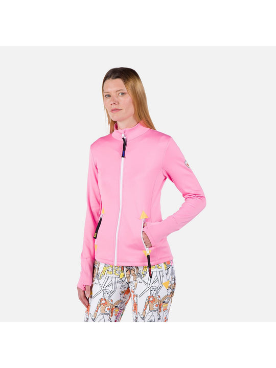 Bluza Rossignol W Climi Jkt różowy - Adventure Sports
