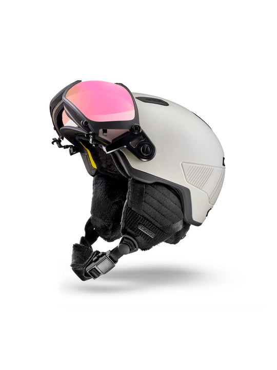 Kask narciarski JULBO Globe Evo MIPS - beżowy | fotochrom Cat 1-3 high contrast
