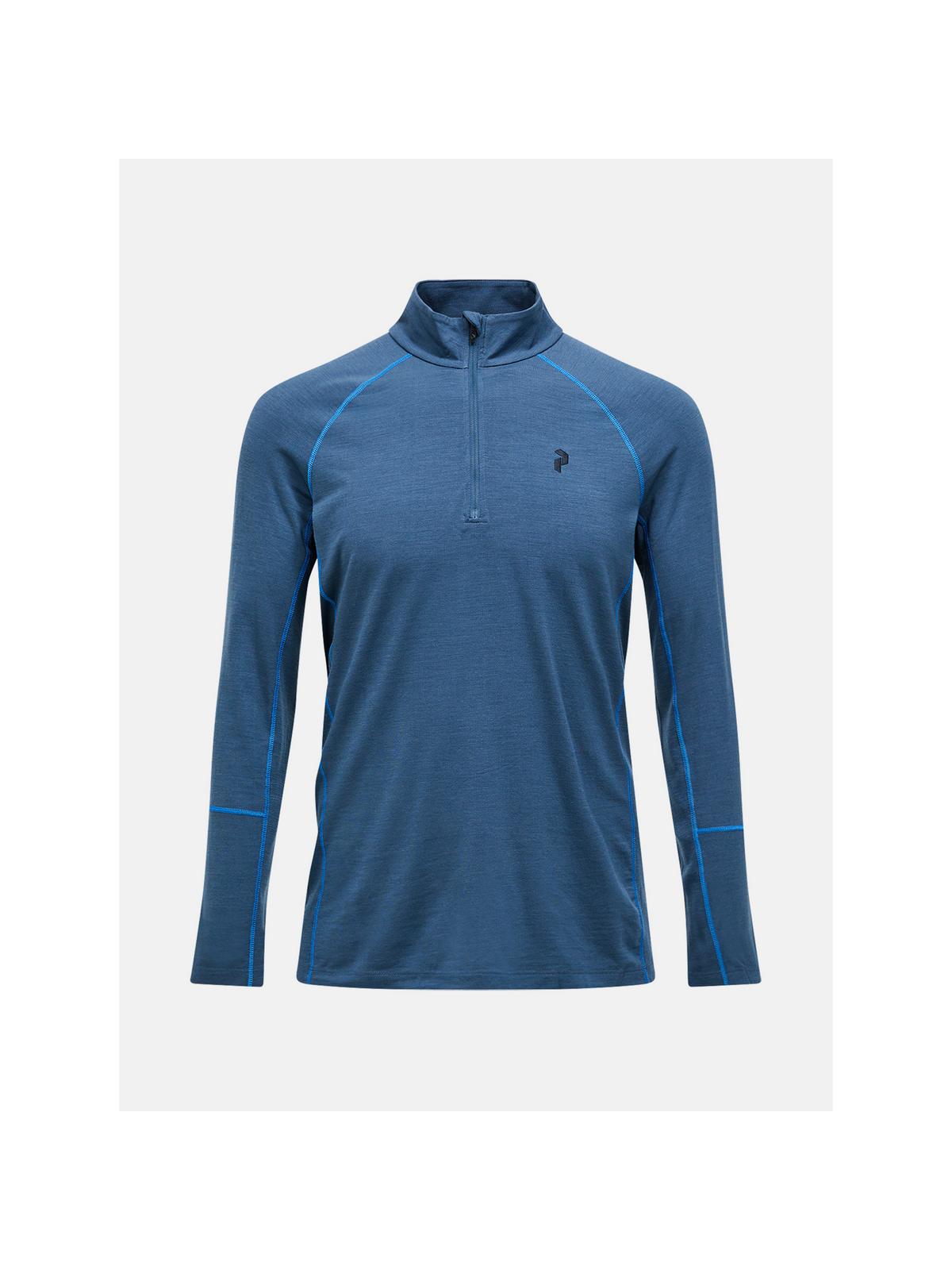 Koszulka Termiczna PEAK PERFORMANCE Magic Half Zip Wool-blend Baselayer Men niebieski