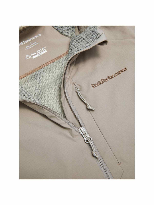 Bluza damska PEAK PERFORMANCE Freelight AOP Polartec Alpha Half Zip beżowa
