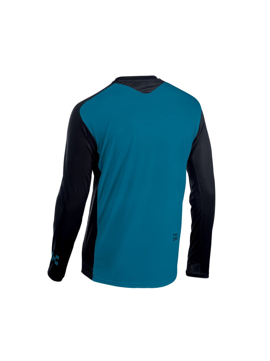 Koszulka rowerowa NORTHWAVE EDGE Jersey LS - niebieski/czarny - Adventure Sports
