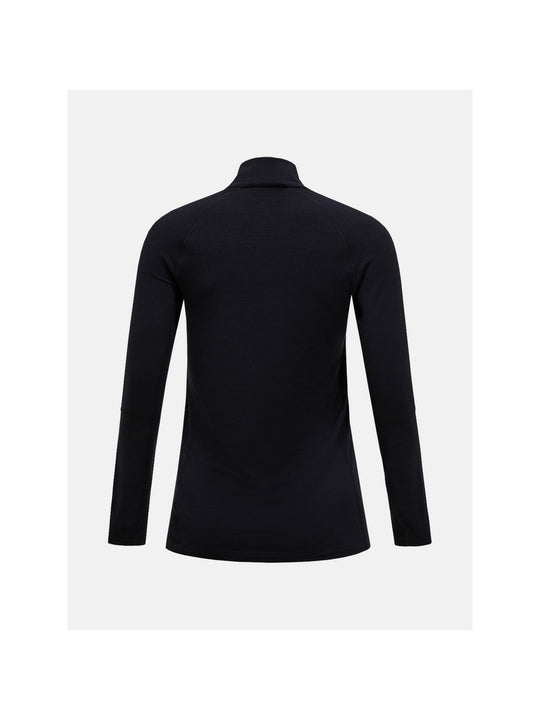 Koszulka termiczna damska PEAK PERFORMANCE Magic Half Zip Wool-blend Baselayer Women czarna
