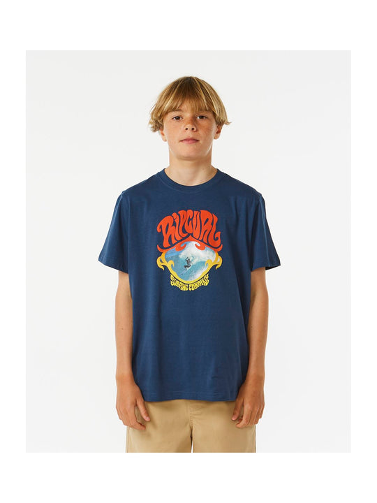 Koszulka RIP CURL Action Tee Boy granatowy - Adventure Sports
