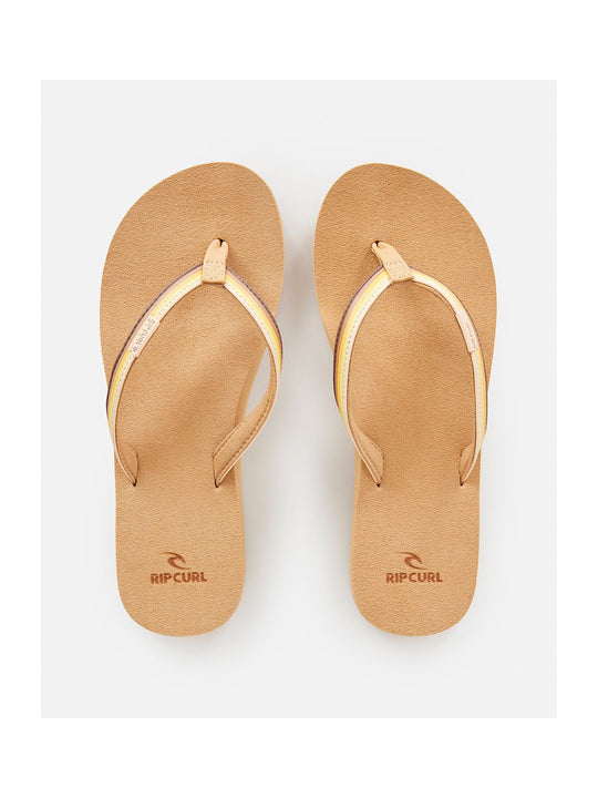 Klapki RIP CURL Freedom Bloom Open Toe złoty - Adventure Sports

