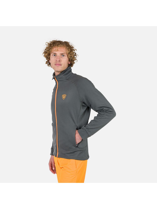 Bluza outdoorowa męska Rossignol Blackside Fleece Fz szara - Adventure Sports
