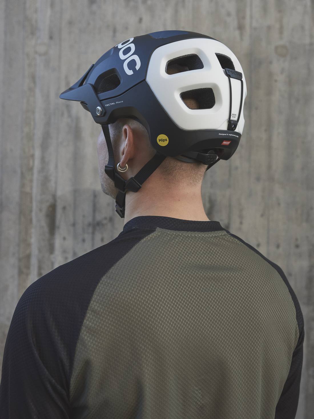 Kask rowerowy POC TECTAL RACE MIPS - czarno biały - Adventure Sports