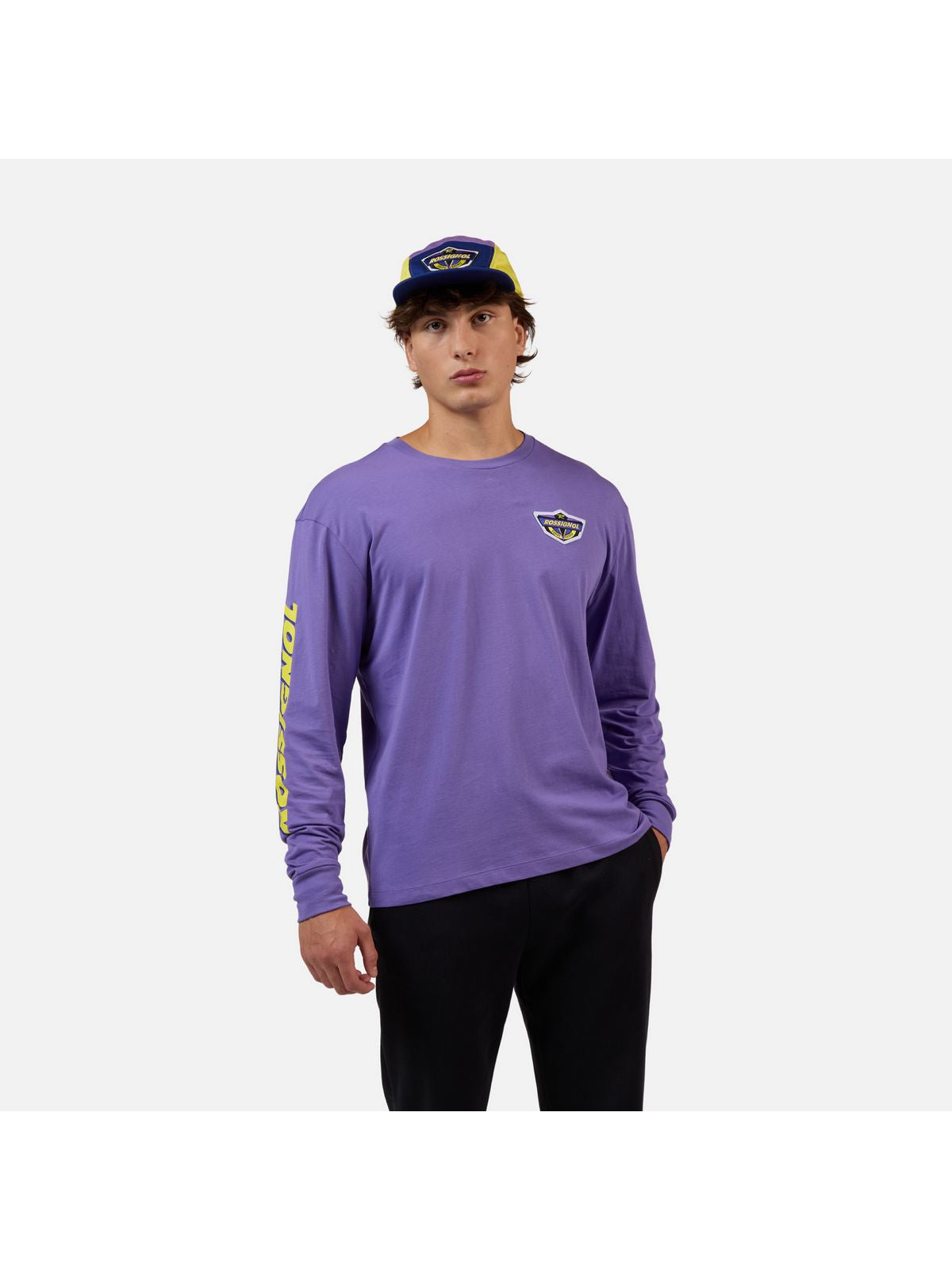 Koszulka unisex ROSSIGNOL SUPER LS TEE fioletowa