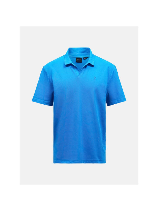 Koszulka PEAK PERFORMANCE Coolmax Cotton Polo Men niebieski - Adventure Sports
