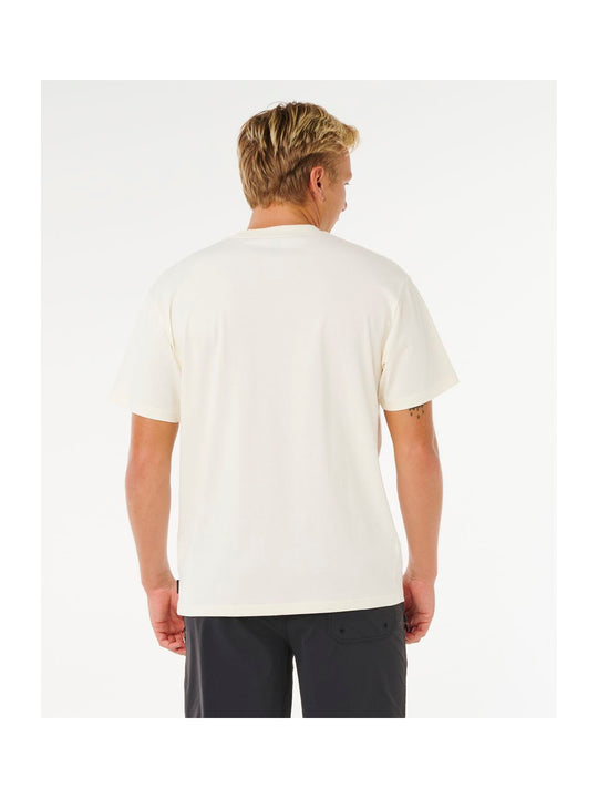 Koszulka męska RIP CURL Search Embroidery Tee biała
