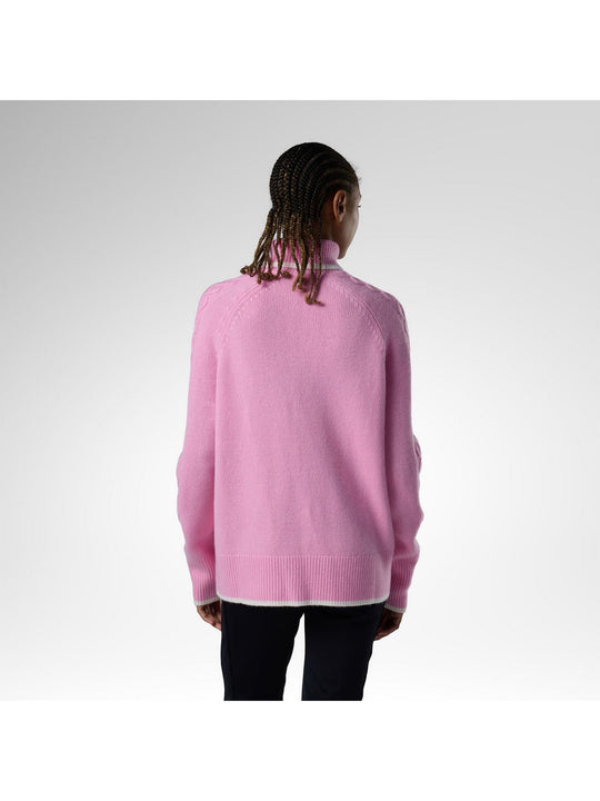 Sweter damski ROSSIGNOL W Jcc Graphic Turtle Neck Swea różowy
