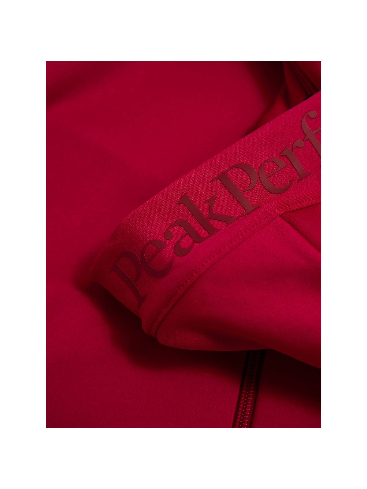 Bluza PEAK PERFORMANCE W Rider Essentials Zip Hood bordowy