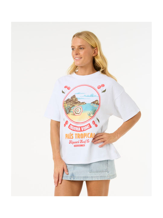 Koszulka RIP CURL Cove Heritage Tee biały
