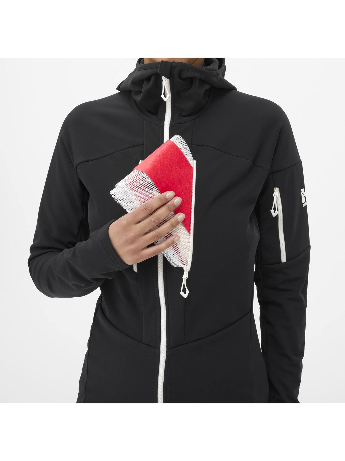Kurtka damska w góry MILLET W Pierra Ment Hoodie Czarny - Adventure Sports