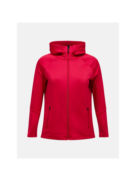 Bluza PEAK PERFORMANCE W Rider Essentials Zip Hood bordowy
