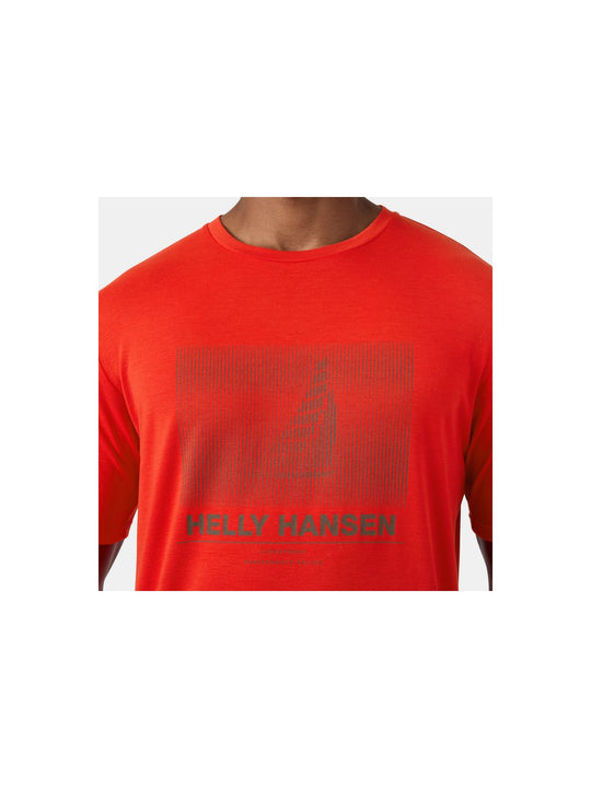 Koszulka męska HELLY HANSEN Hp Race Graphic T-Shirt czerwona

