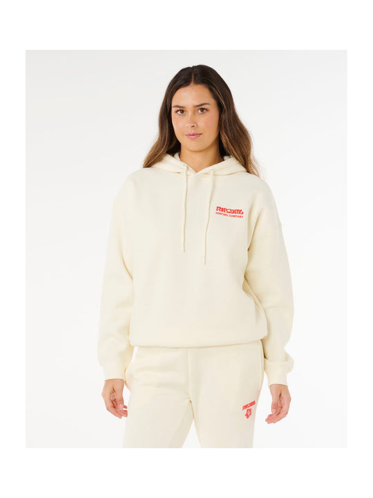 Bluza damska RIP CURL Surf Puff Heritage Hood beżowa
