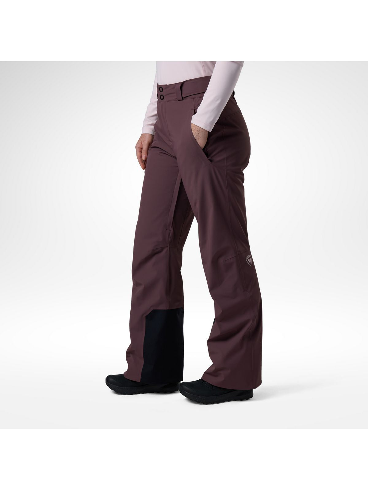 Spodnie narciarskie damskie ROSSIGNOL W 4Ws Blackside Insulated Pant bordowe
