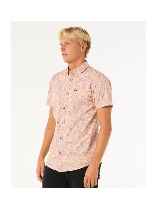 Koszula sportowa męska RIP CURL Floral Reef S/S Shirt fioletowy
